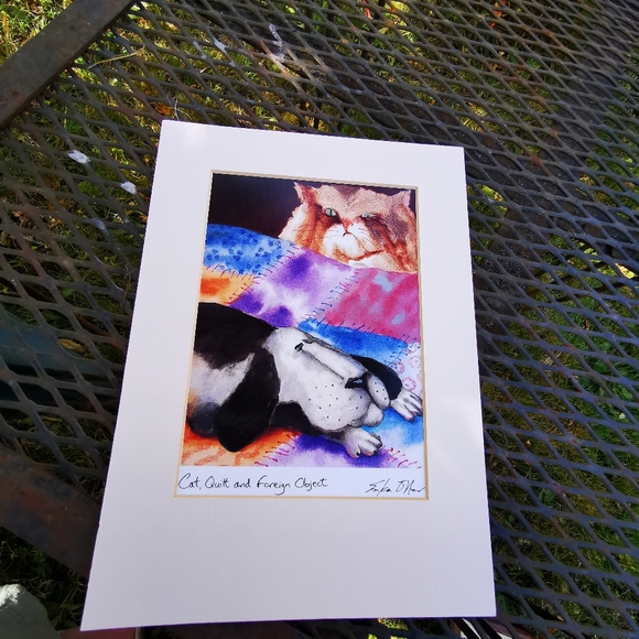 Whimsical Matted Erika Oller Signed Print - Picture 7 of 16